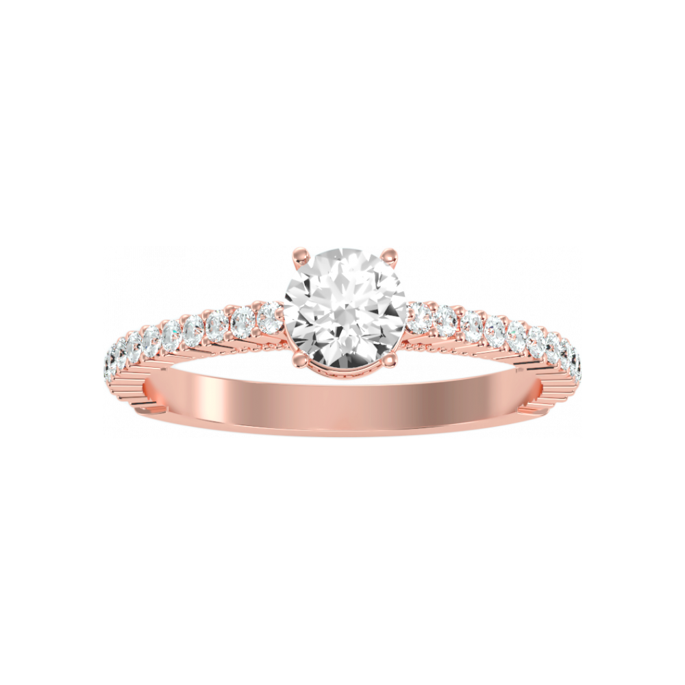 The Gracious Solitaire Ring In 925 Sterling Silver - Twelve