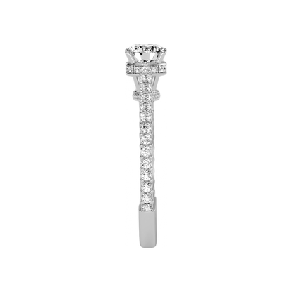 The Gracious Solitaire Ring In 925 Sterling Silver - Three