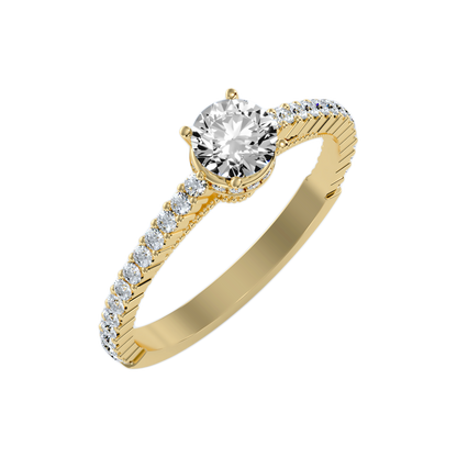 The Gracious Solitaire Ring In 925 Sterling Silver - Six