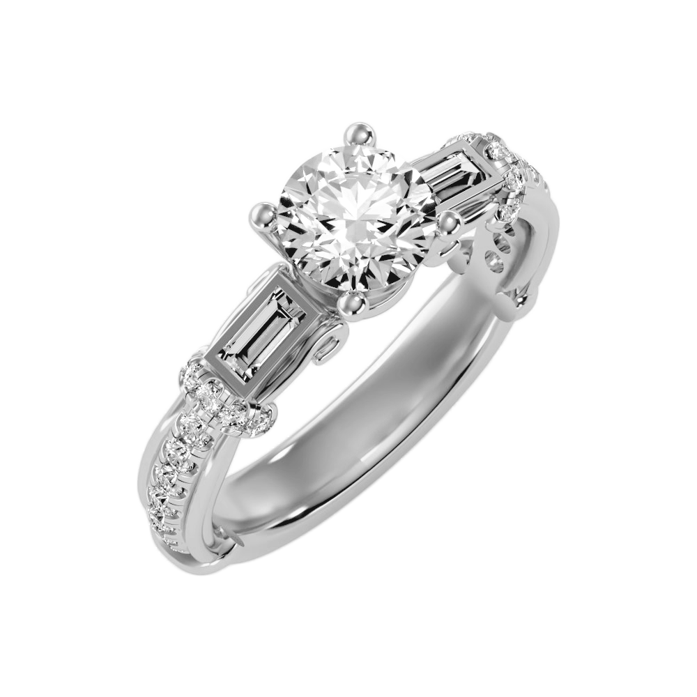 The Great Solitaire Ring In 925 Sterling Silver - Two