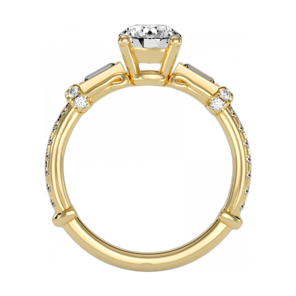 The Great Solitaire Ring In 925 Sterling Silver - Five