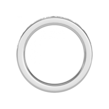 The Harmonic Half Eternity Ring In 925 Sterling Silver - One