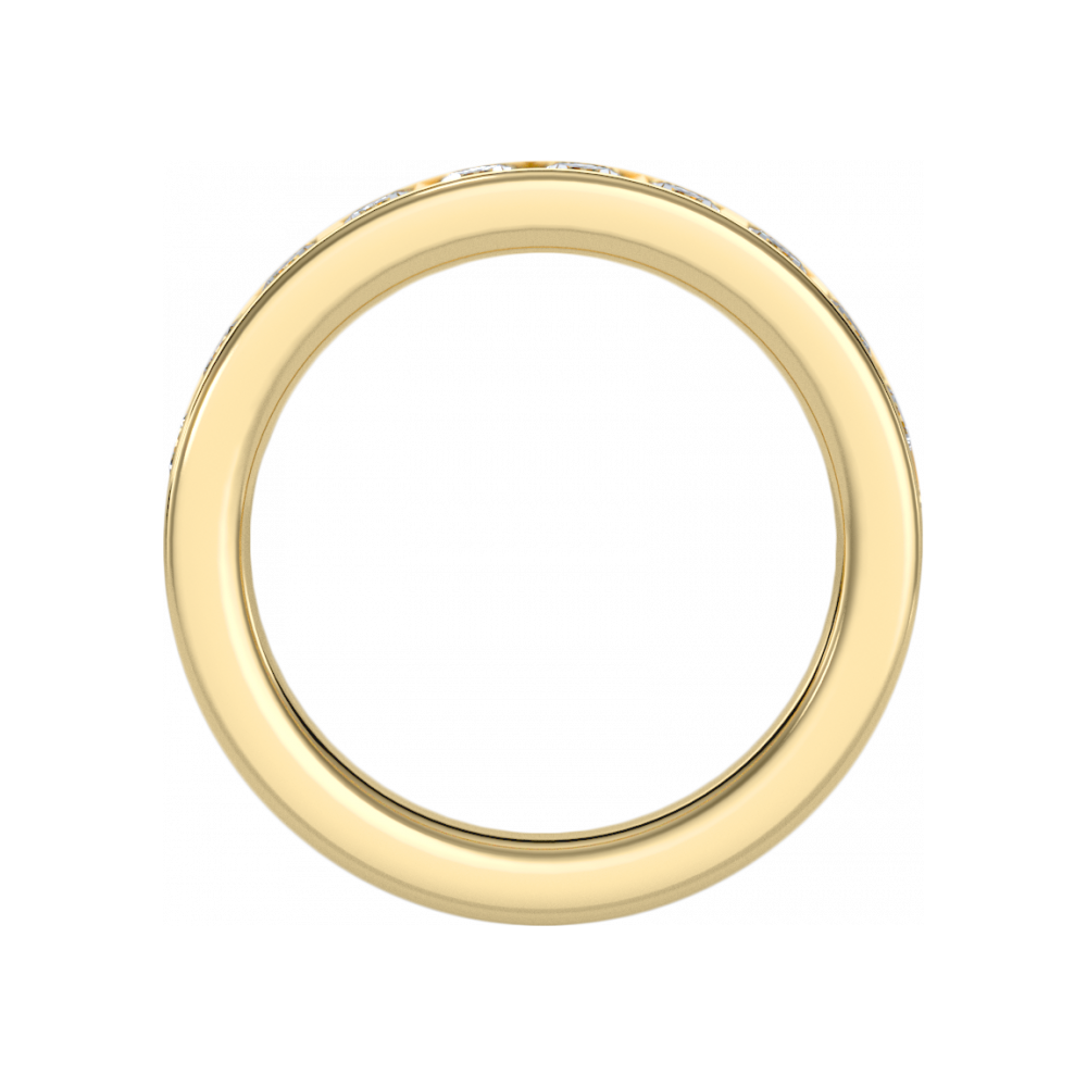 The Harmonic Half Eternity Ring In 925 Sterling Silver - Five