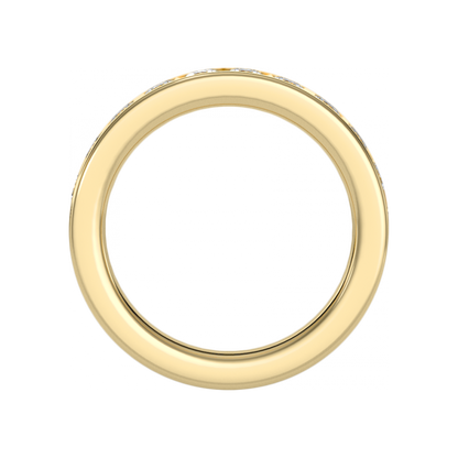 The Harmonic Half Eternity Ring In 925 Sterling Silver - Five