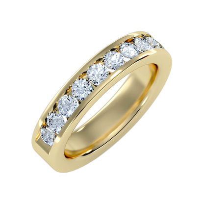 The Harmonic Half Eternity Ring In 925 Sterling Silver - Six