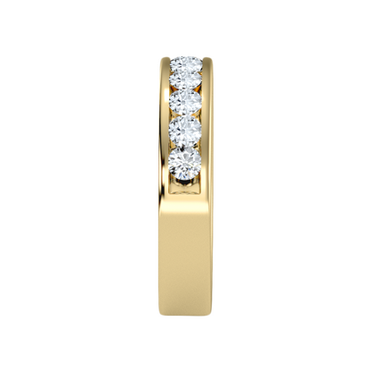 The Harmonic Half Eternity Ring In 925 Sterling Silver - Seven