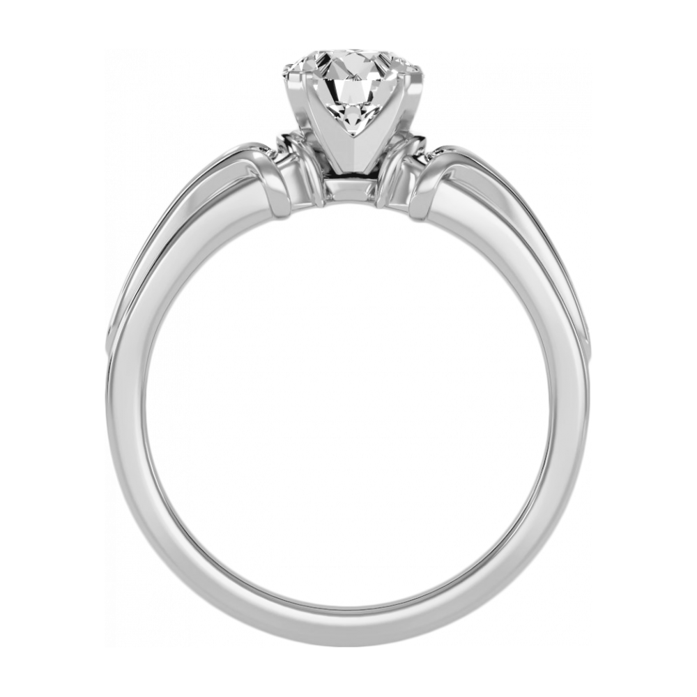 The Harmonic Solitaire Ring In 925 Sterling Silver - One