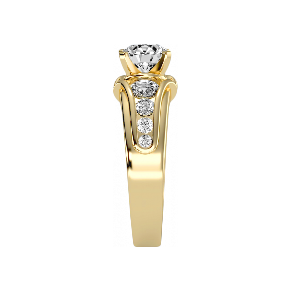 The Harmonic Solitaire Ring In 925 Sterling Silver - Seven