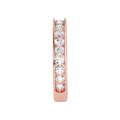 The Hippy Half Eternity Ring In 925 Sterling Silver - Eleven