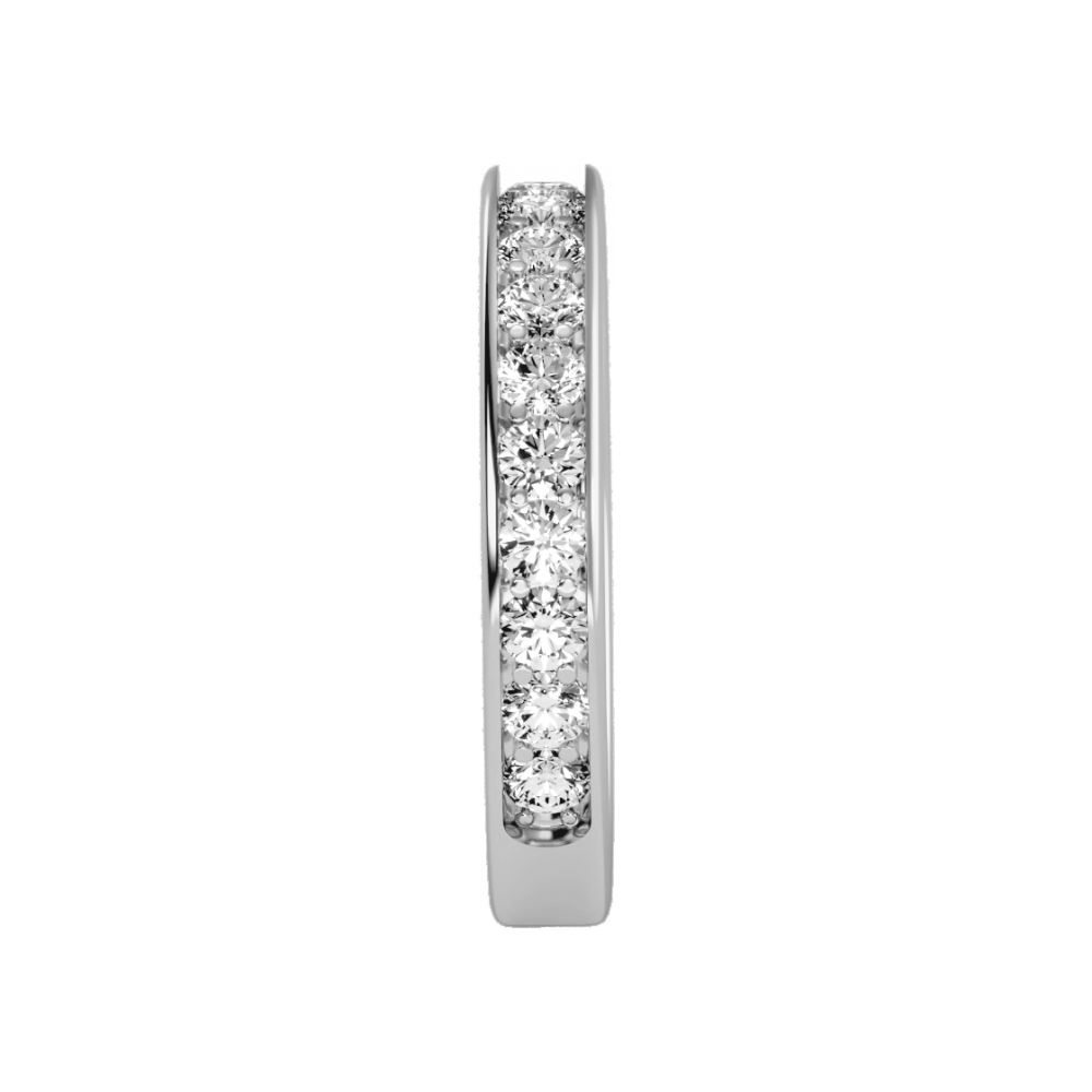 The Hippy Half Eternity Ring In 925 Sterling Silver - Three