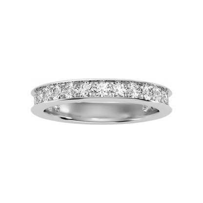 The Hippy Half Eternity Ring In 925 Sterling Silver - Four
