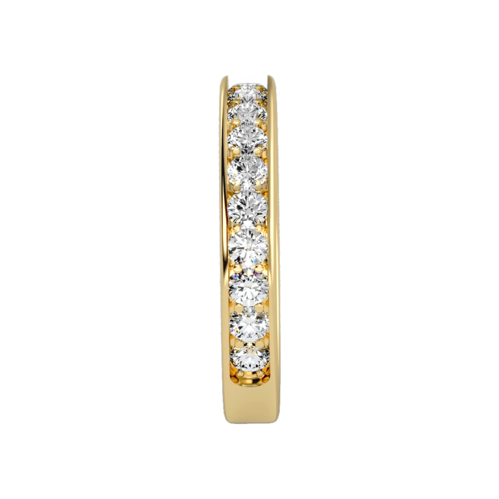 The Hippy Half Eternity Ring In 925 Sterling Silver - Seven