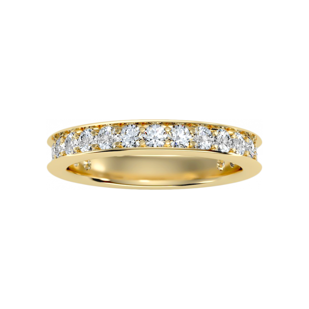 The Hippy Half Eternity Ring In 925 Sterling Silver - Eight