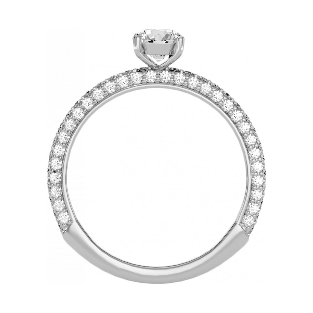 The Idealistic Single Stone Ring In 925 Sterling Silver - One