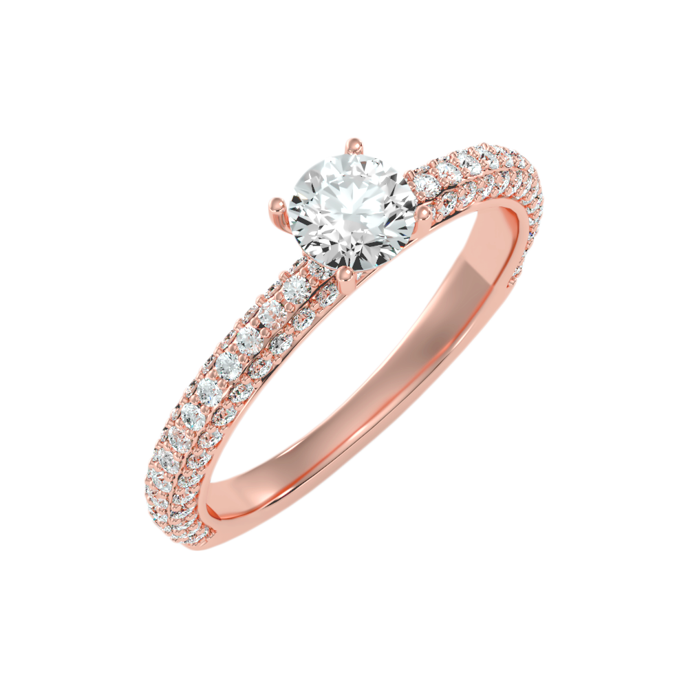 The Idealistic Single Stone Ring In 925 Sterling Silver - Ten