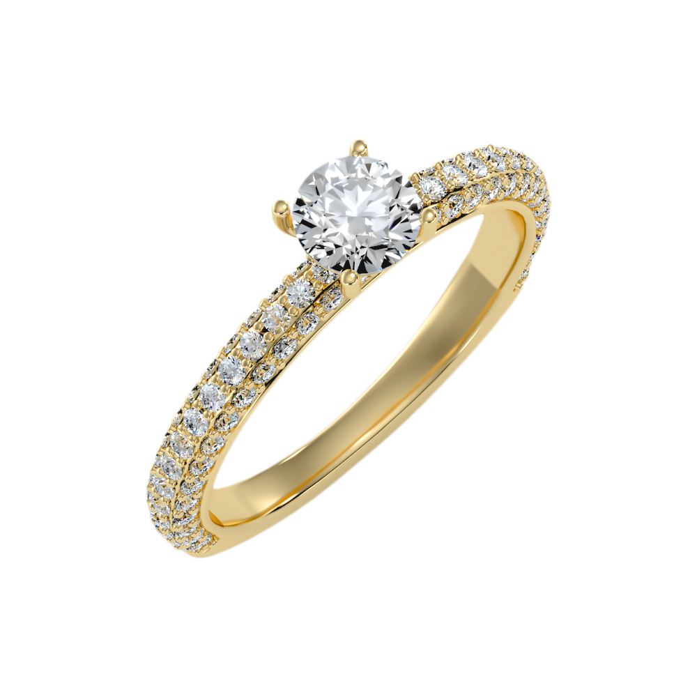 The Idealistic Single Stone Ring In 925 Sterling Silver - Six