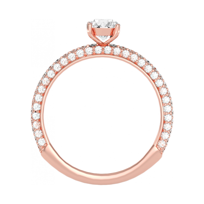 The Idealistic Single Stone Ring In 925 Sterling Silver - Nine