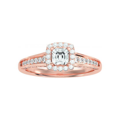 The Impeccable Halo Ring In 925 Sterling Silver - Twelve