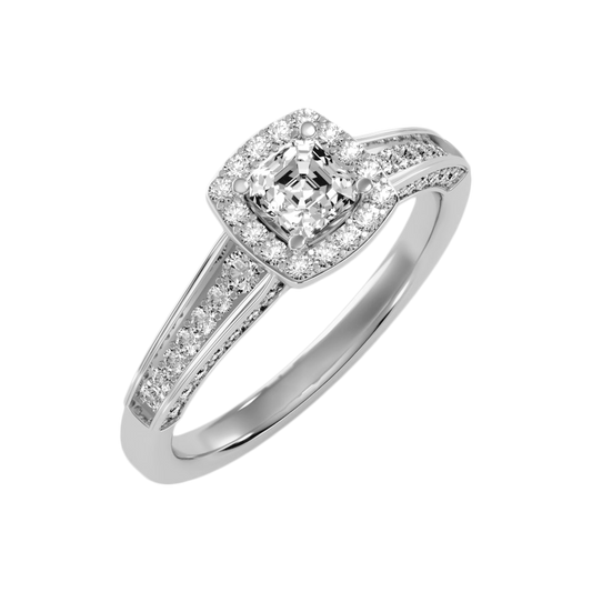 The Impeccable Halo Ring In 925 Sterling Silver - Two