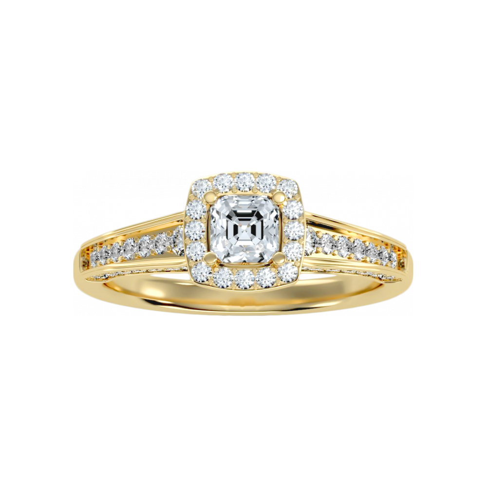 The Impeccable Halo Ring In 925 Sterling Silver - Eight