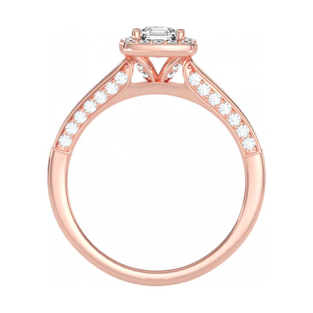 The Impeccable Halo Ring In 925 Sterling Silver - Nine