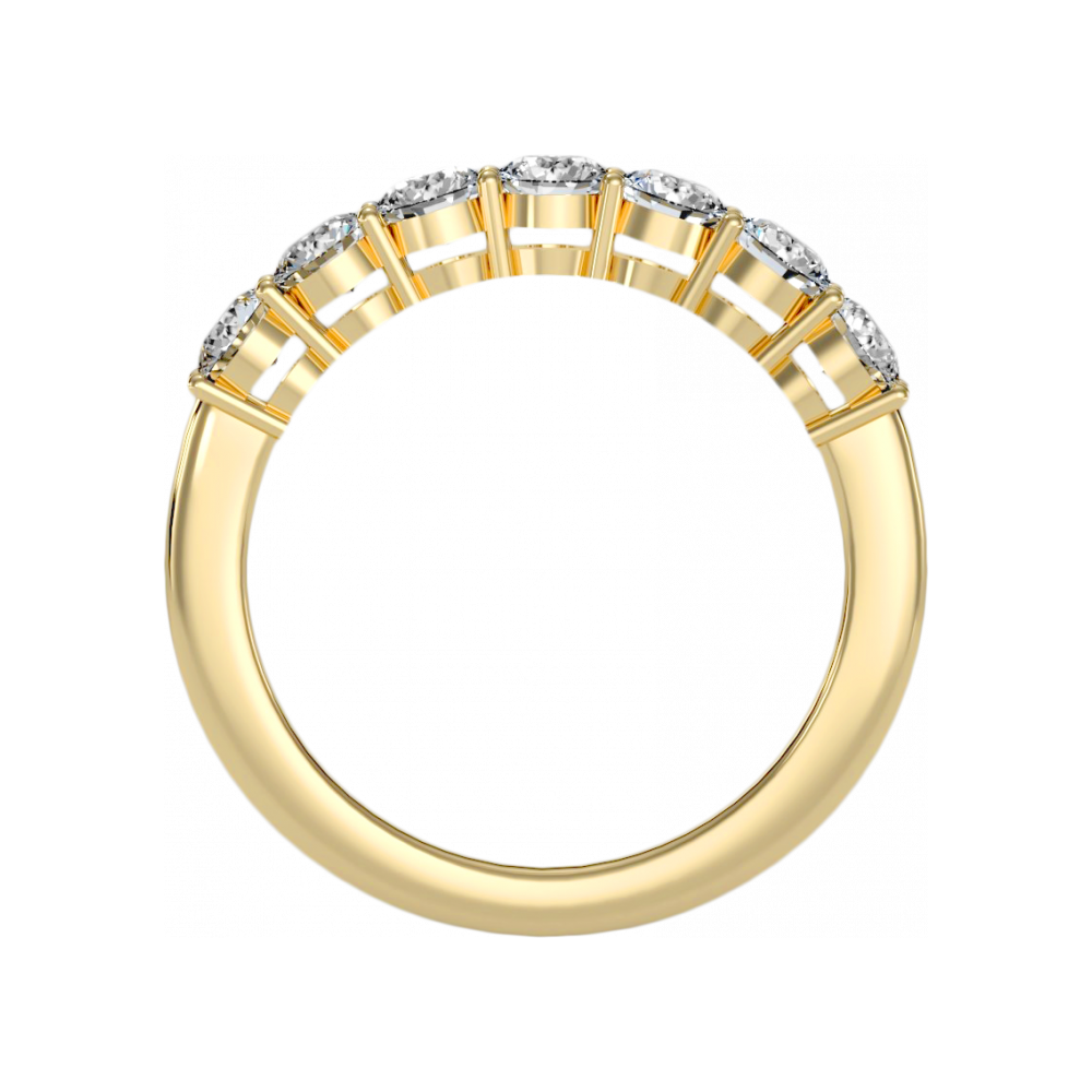 The Impressive Half Eternity Ring In 925 Sterling Silver - Five
