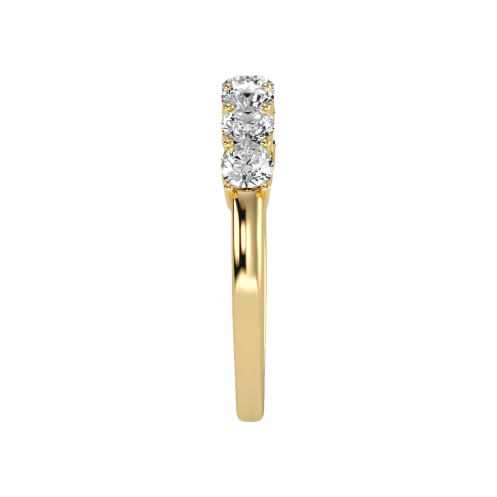 The Impressive Half Eternity Ring In 925 Sterling Silver - Seven