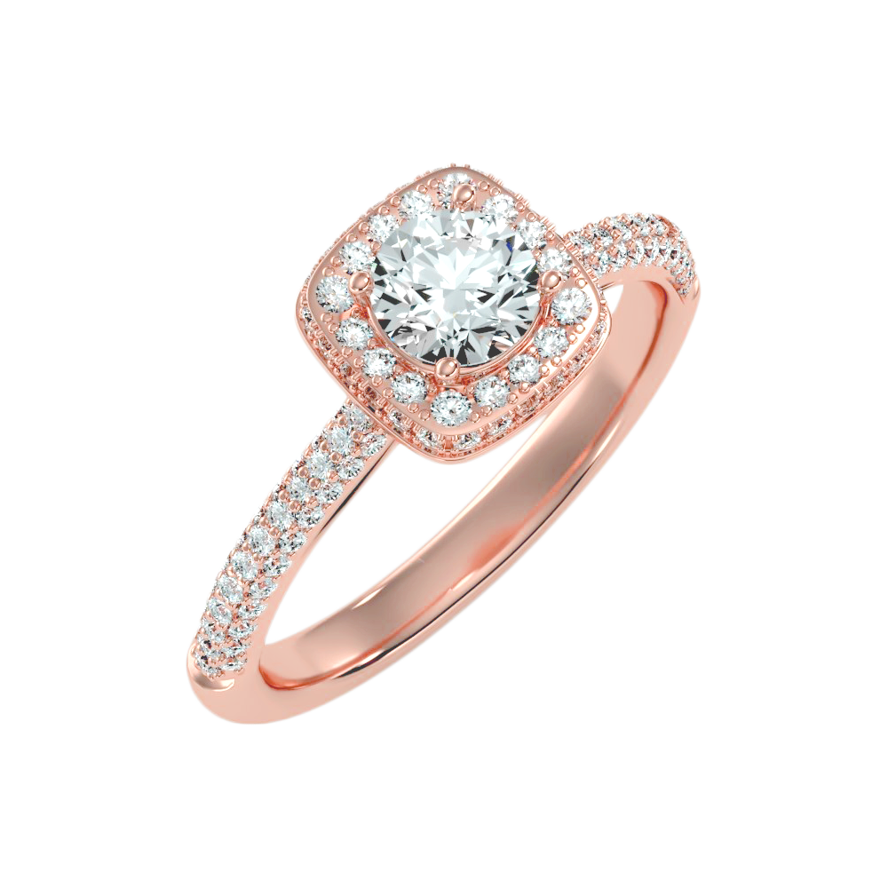 The Incredible Halo Ring In 925 Sterling Silver - Ten