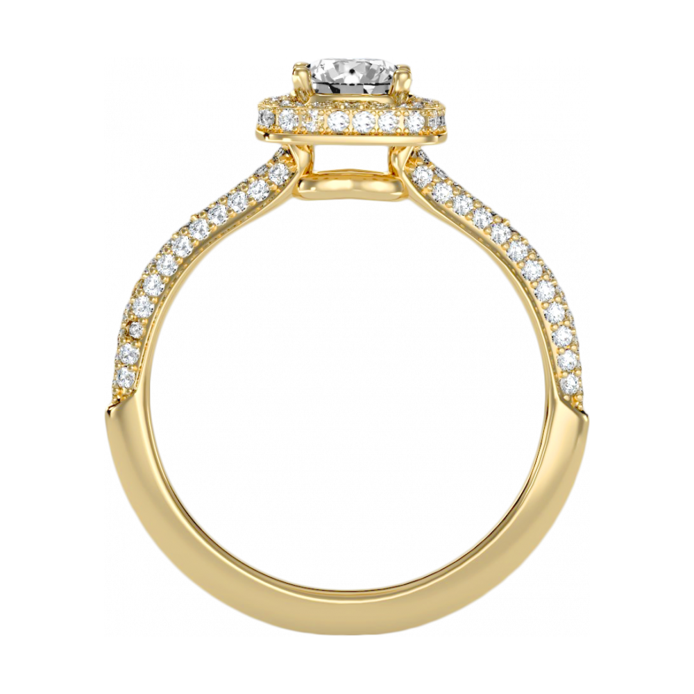 The Incredible Halo Ring In 925 Sterling Silver - Five