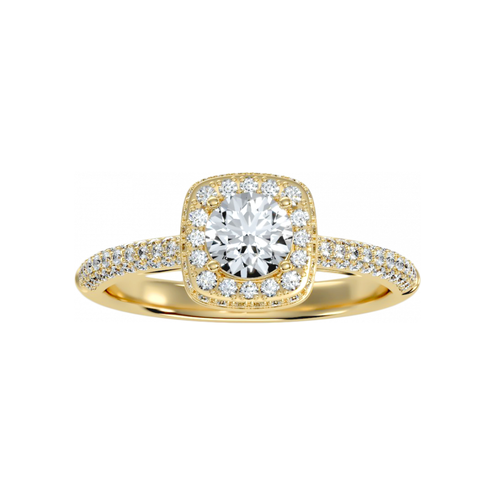The Incredible Halo Ring In 925 Sterling Silver - Eight