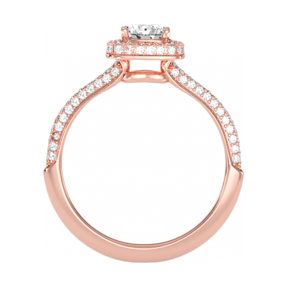 The Incredible Halo Ring In 925 Sterling Silver - Nine