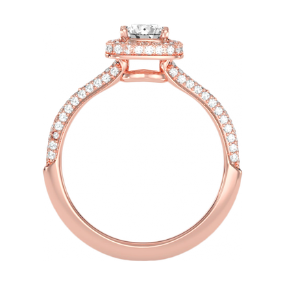 The Incredible Halo Ring In 925 Sterling Silver - Nine