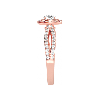 The Innovadora Halo Ring In 925 Sterling Silver - Eleven