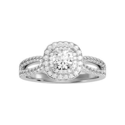 The Innovadora Halo Ring In 925 Sterling Silver - Four