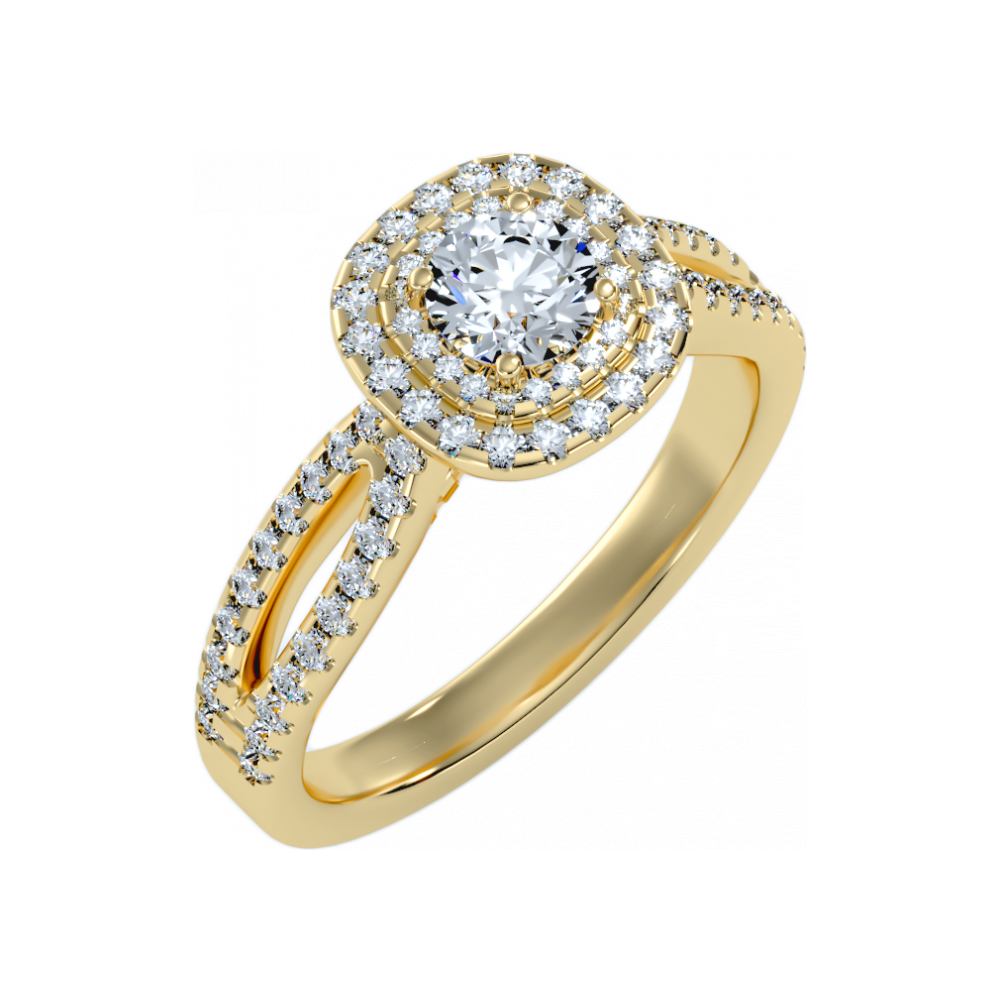The Innovadora Halo Ring In 925 Sterling Silver - Six
