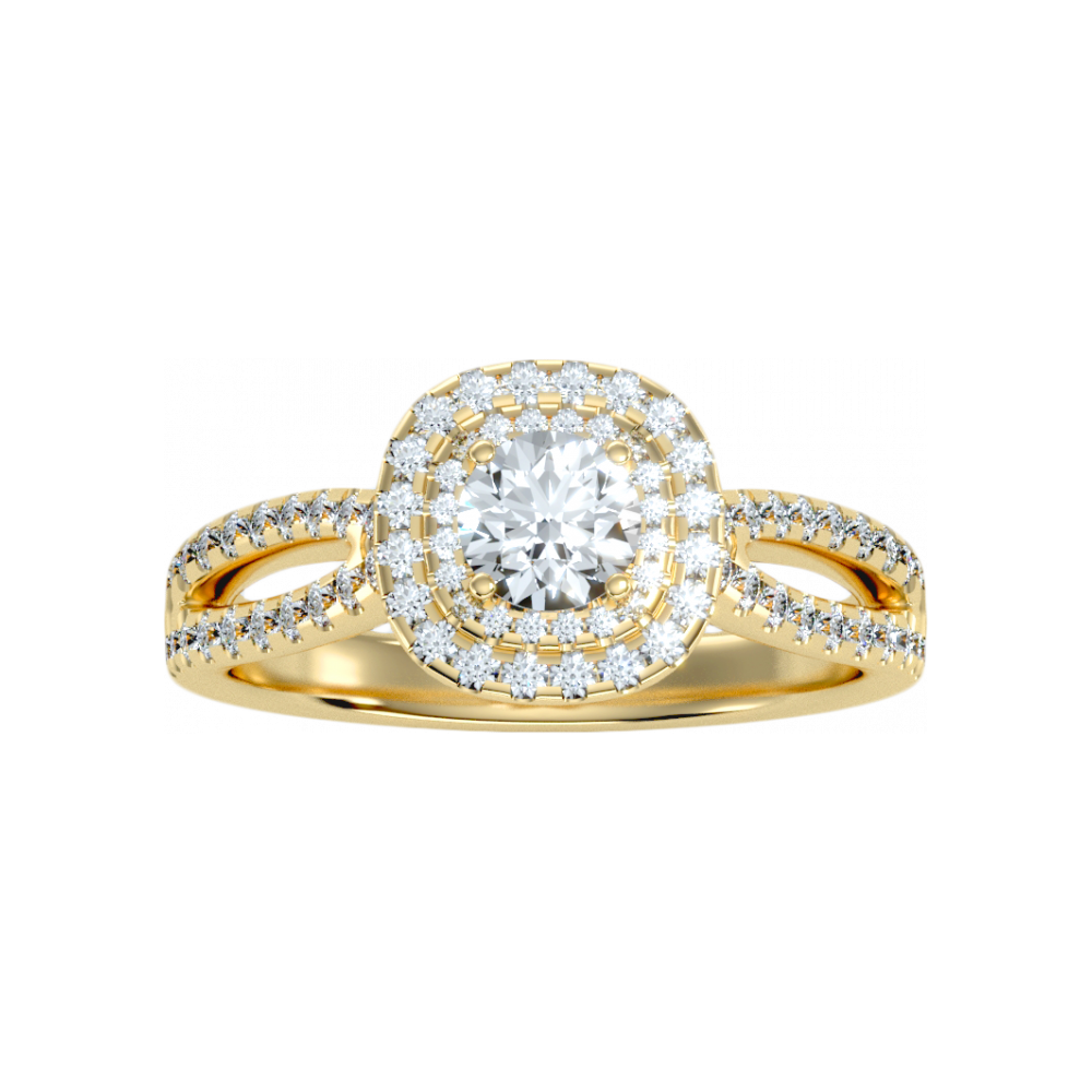 The Innovadora Halo Ring In 925 Sterling Silver - Eight