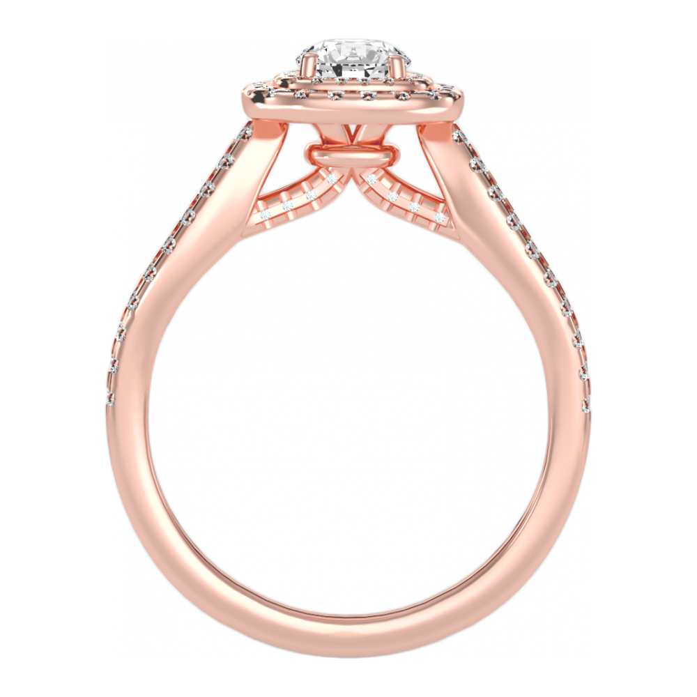 The Innovadora Halo Ring In 925 Sterling Silver - Nine