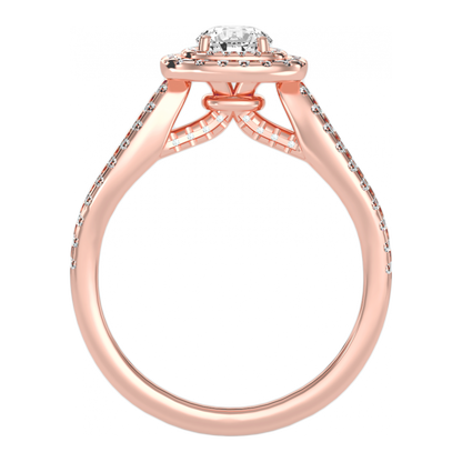 The Innovadora Halo Ring In 925 Sterling Silver - Nine