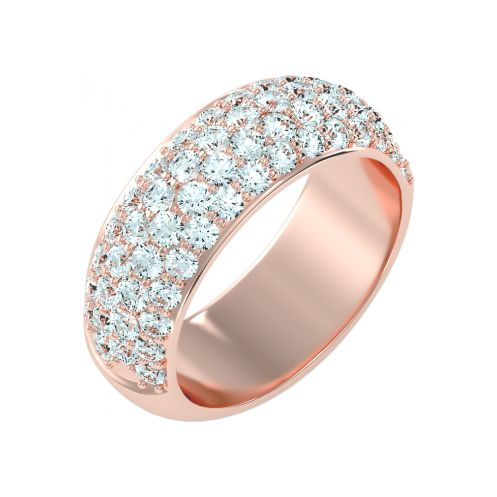 The Innovative Half Eternity Ring In 925 Sterling Silver - Ten
