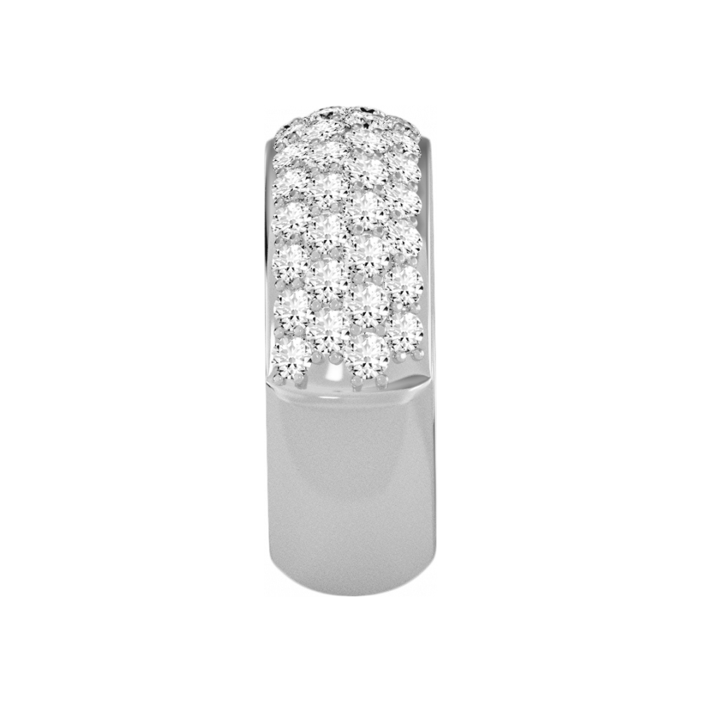 The Innovative Half Eternity Ring In 925 Sterling Silver - Three