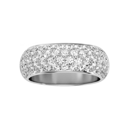 The Innovative Half Eternity Ring In 925 Sterling Silver - Four