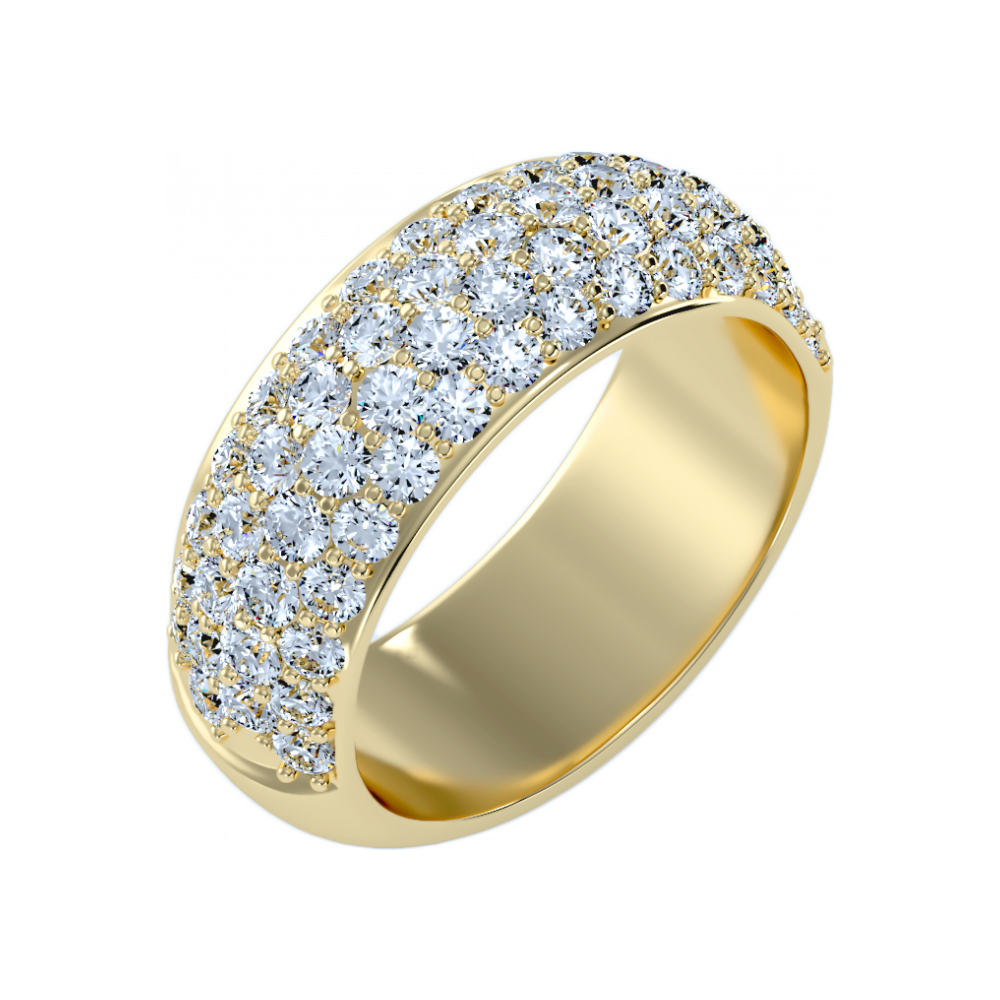 The Innovative Half Eternity Ring In 925 Sterling Silver - Six