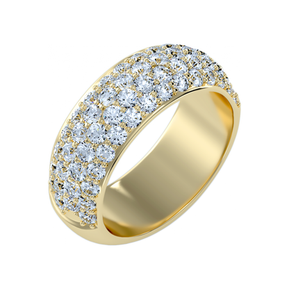 The Innovative Half Eternity Ring In 925 Sterling Silver - Six