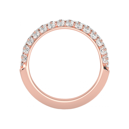 The Innovative Half Eternity Ring In 925 Sterling Silver - Nine