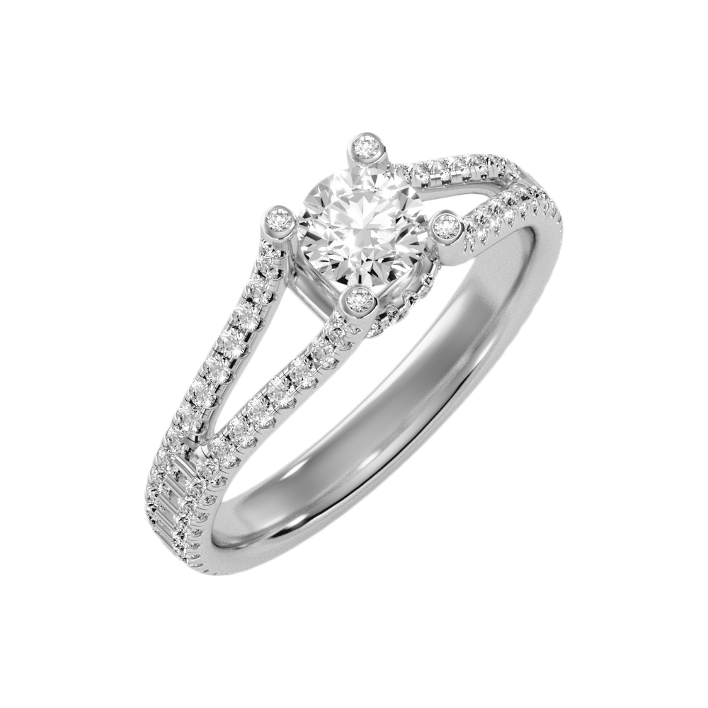 The Inspiradora Solitaire Ring In 925 Sterling Silver - Two