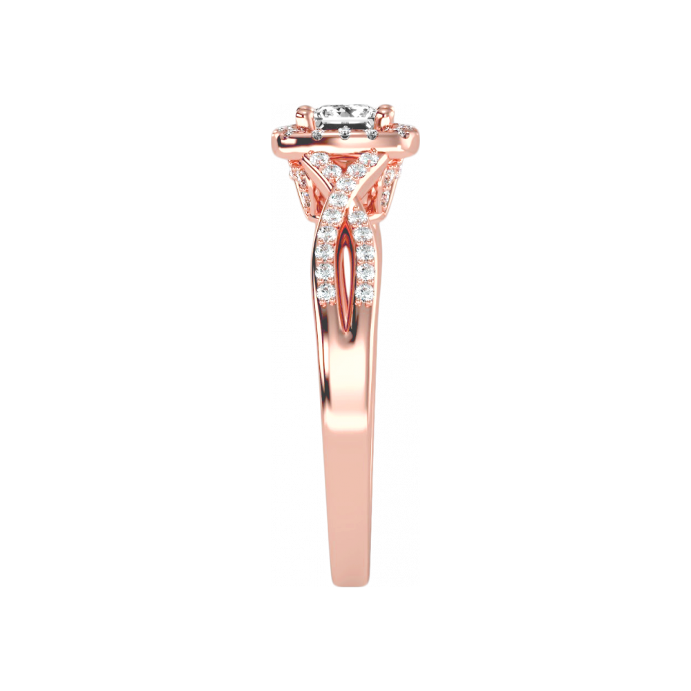 The Linda Halo Ring In 925 Sterling Silver - Eleven