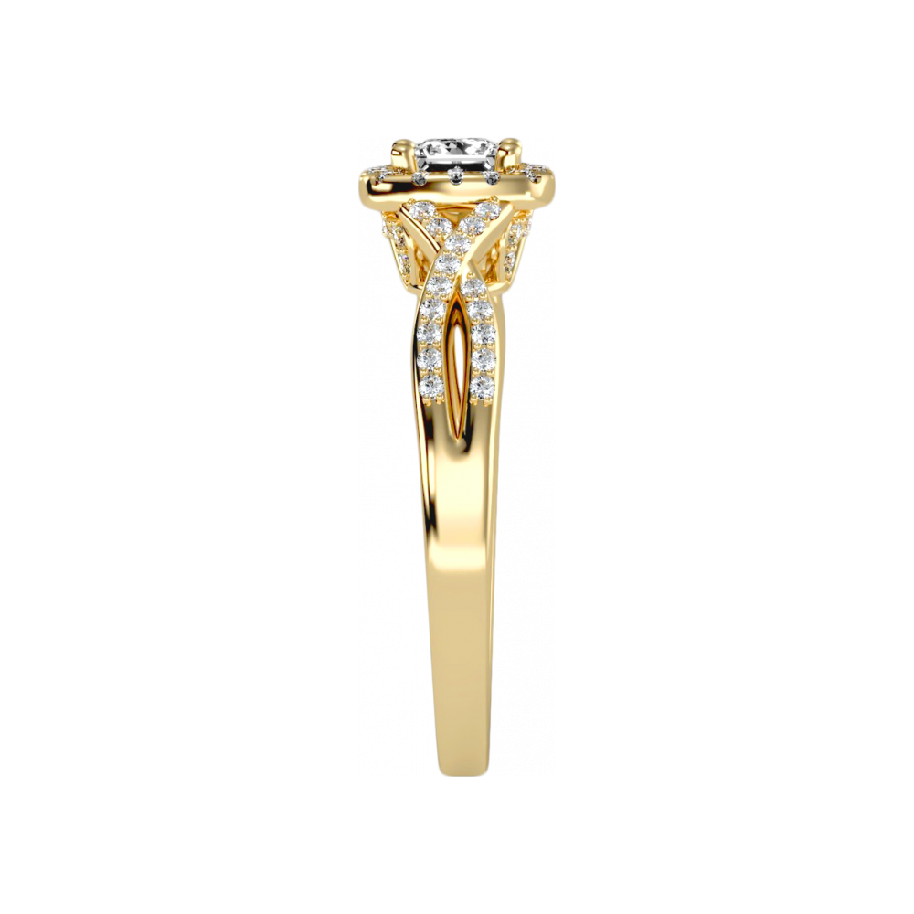 The Linda Halo Ring In 925 Sterling Silver - Seven