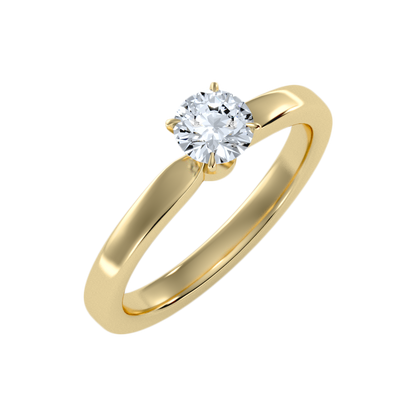 The Lovely Single Stone Ring In 925 Sterling Silver - Six