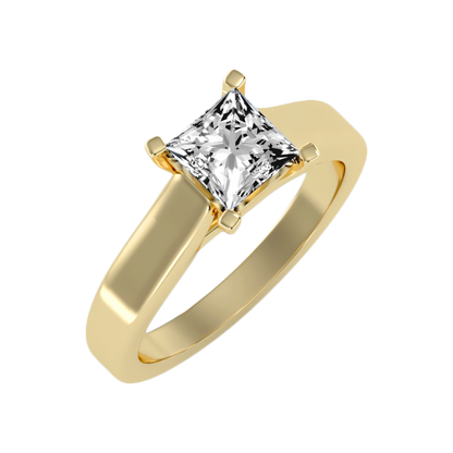 The Lovely Solitaire Ring In 925 Sterling Silver - Six
