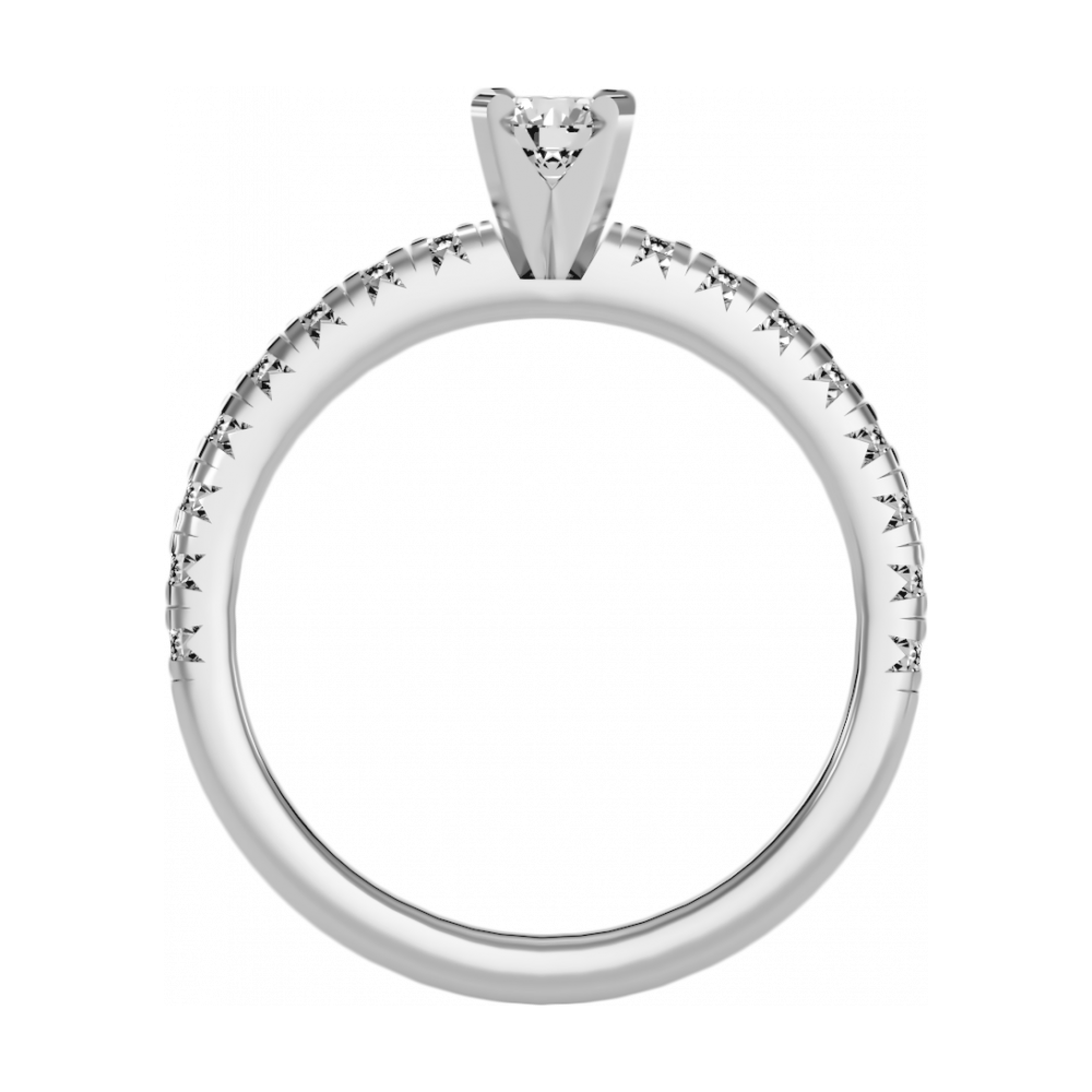 The Mysterious Solitaire Ring In 925 Sterling Silver - One